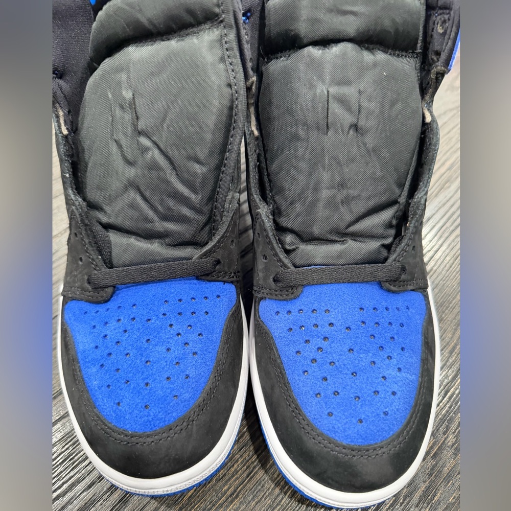 Nike air Jordan 1 Retro high OG size 8.5 Black/Royal Blue-white - Picture 4 of 11